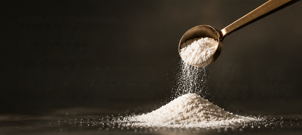 Dulsa Botanical Complex powder in a measuring scoop